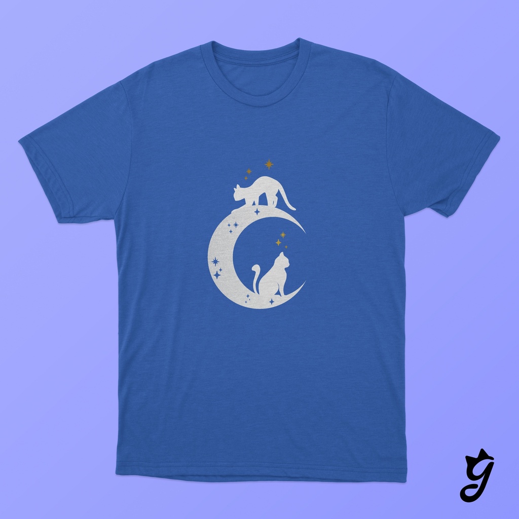 Camiseta Luna Con Gatos