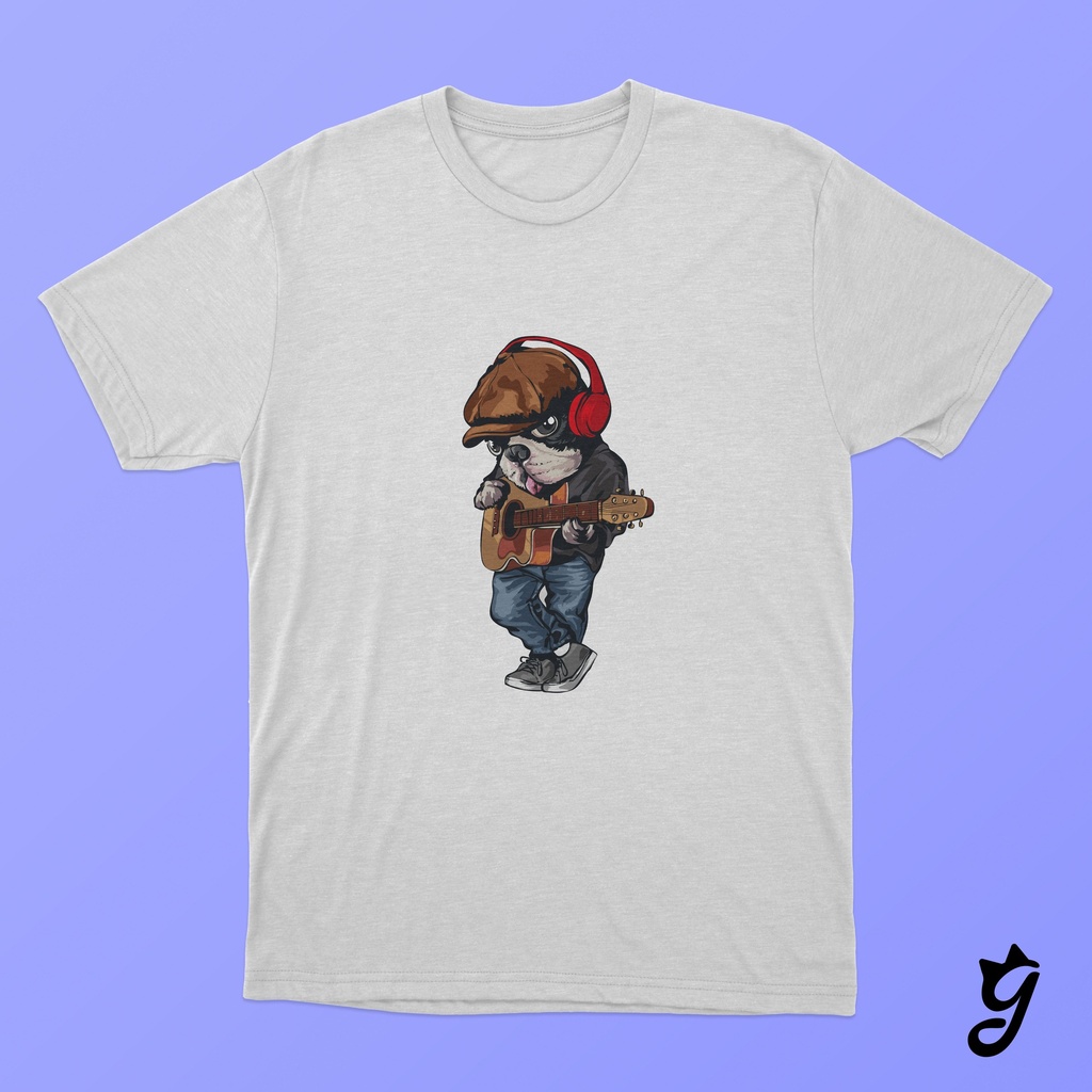 Camiseta Pug Guitarra