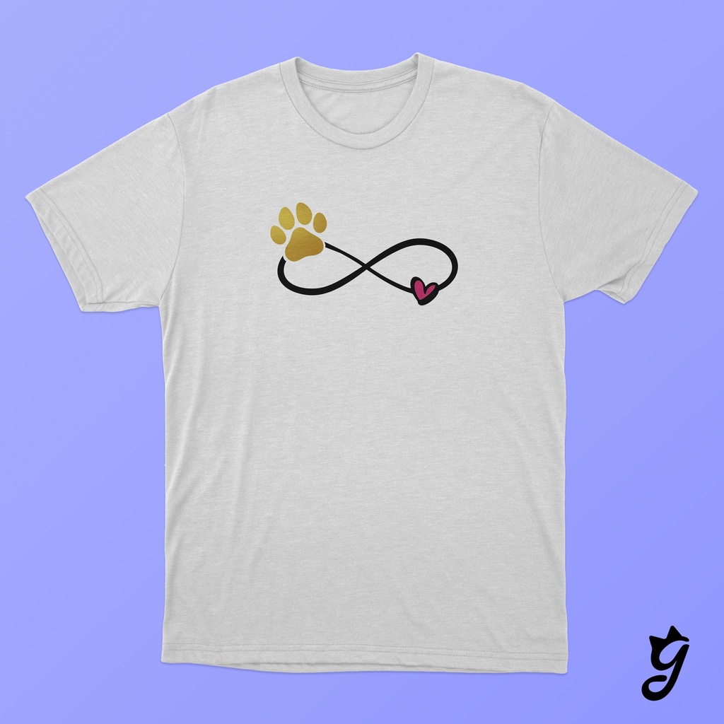 Camiseta Infinito Con Huella Y Corazón
