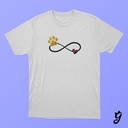 Camiseta Infinito Con Huella Y Corazón