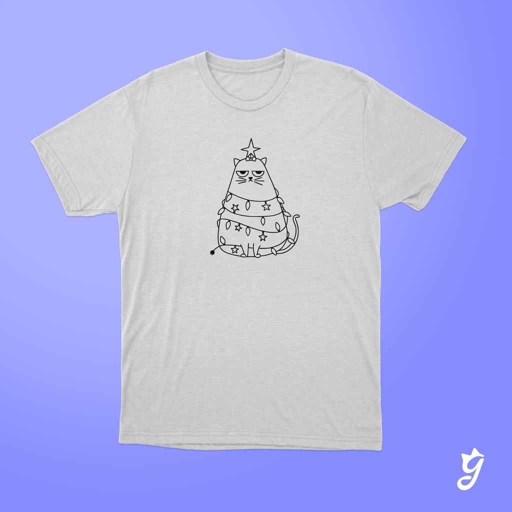 Camiseta Gato Grumpy navideño