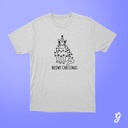 Camiseta Gato con Luces navideñas