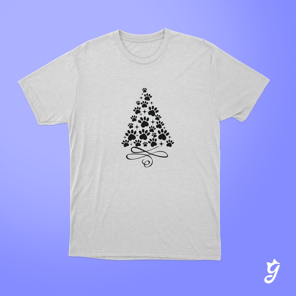 Camiseta Arbol Navideño de Patitas