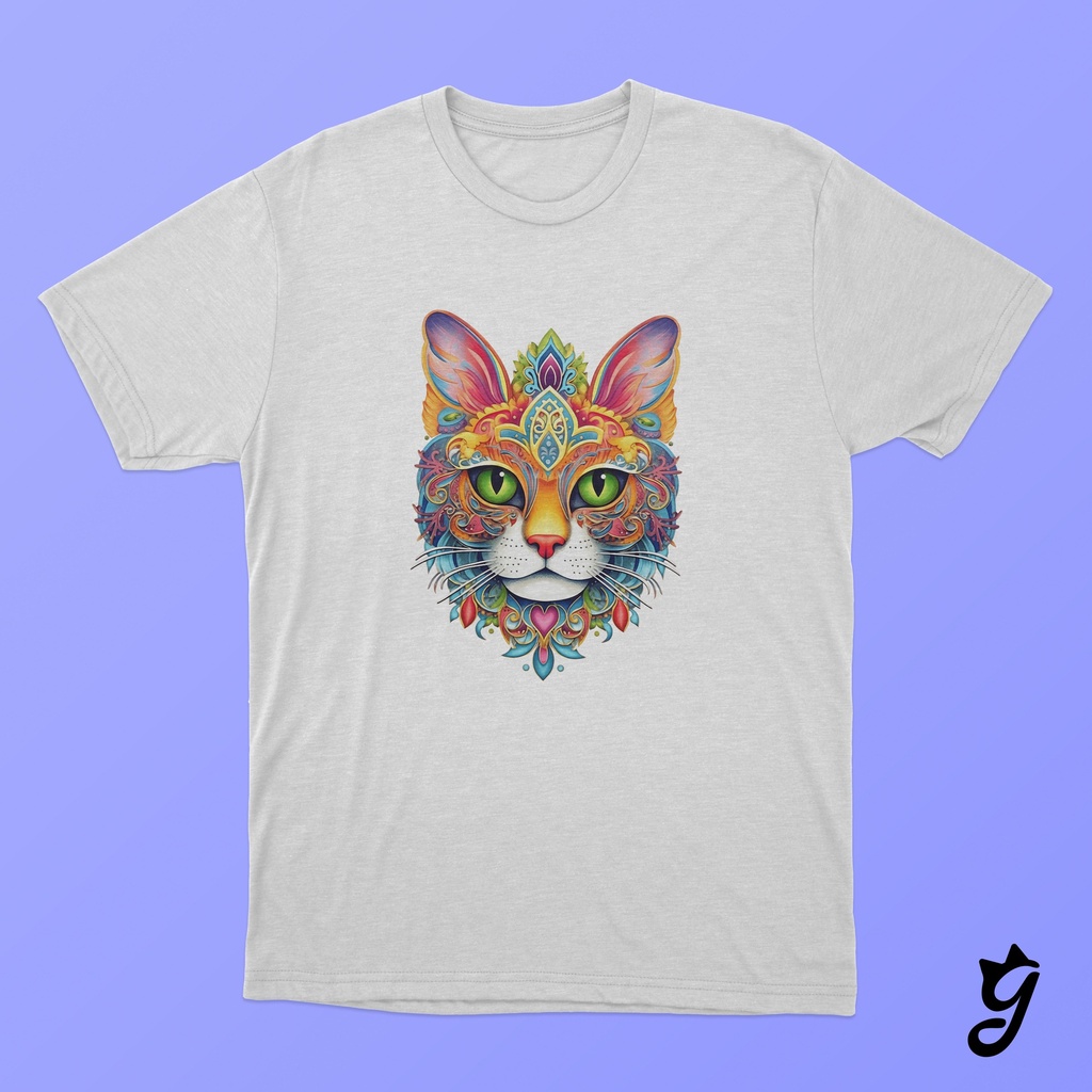 Camiseta Gato Abstracto