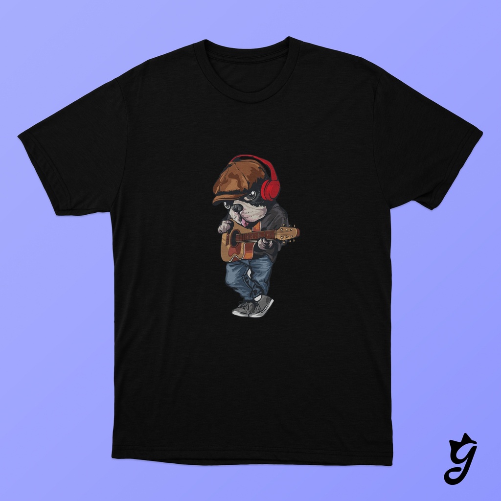 Camiseta Pug Guitarra