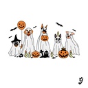 Camiseta Perros Halloween