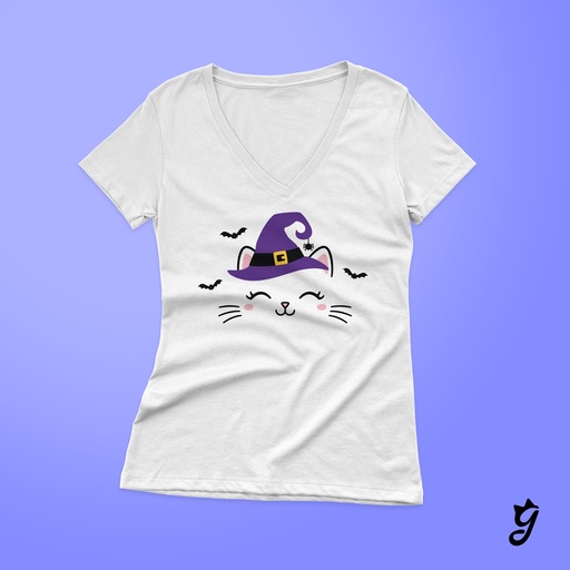 Camiseta Gato Halloween