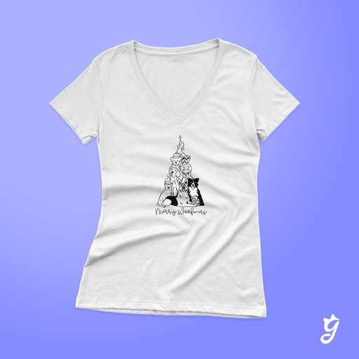 Camiseta Arbol Navideño de Perros